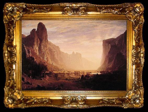 framed  Albert Bierstadt Albert Bierstadt Looking Down Yosemite Valley, ta009-2